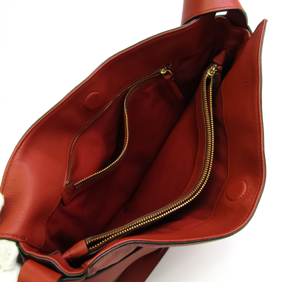 TORY BURCH Women's Leather Shoulder Bag Red Brown,Red Orange - Picture 3 of 10